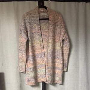 LOFT Pastel Open-Front Cardigan